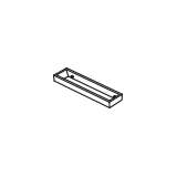 Rectangular towel rail 30